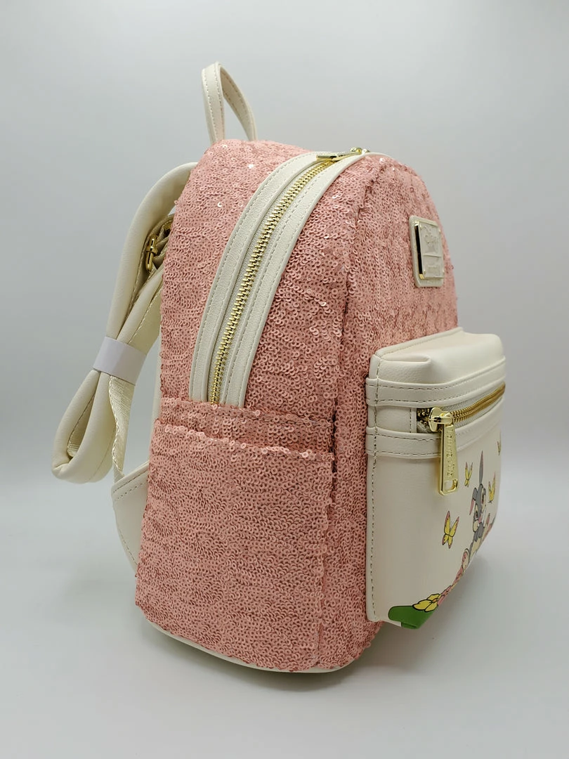 Exclusives Grotto Treasures Exclusive - Loungefly Disney Bambi Thumper Pink Sequin Mini Backpack 5 Exclusives Grotto Treasures Exclusive - Loungefly Disney Bambi Thumper Pink Sequin Mini Backpack