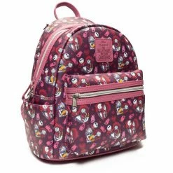 Loungefly Disney Nightmare Before Christmas Jack & Sally Hearts Mini Backpack