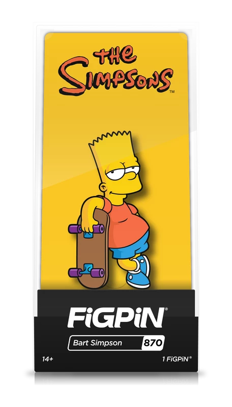 FiGPiN The Simpsons Bart W/Skateboard 4 FiGPiN The Simpsons Bart W/Skateboard