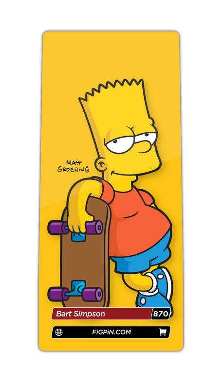 FiGPiN The Simpsons Bart W/Skateboard 5 FiGPiN The Simpsons Bart W/Skateboard