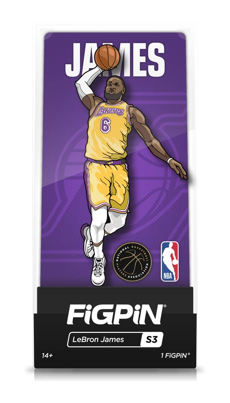 FiGPiN NBA Los Angeles Lakers LeBron James 4 FiGPiN NBA Los Angeles Lakers LeBron James