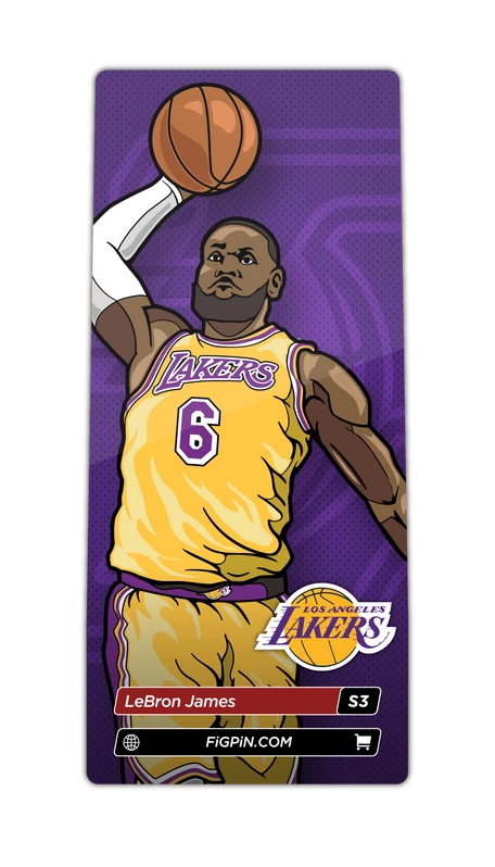 FiGPiN NBA Los Angeles Lakers LeBron James 5 FiGPiN NBA Los Angeles Lakers LeBron James