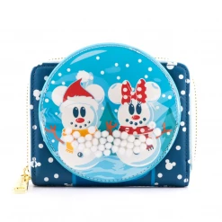 Loungefly Disney Snowman Mickey & Minnie Snow Globe Wallet