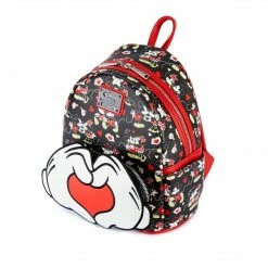 Loungefly Disney Mickey & Minnie Heart Hands Mini Backpack
