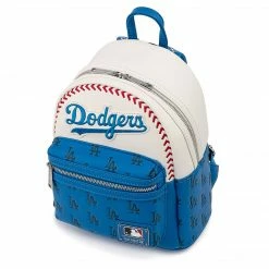 Exclusives (COMING SOON) Grotto Treasures Exclusive - Loungefly MLB Los Angeles Dodgers Baseball Seam Stitch Mini Backpack