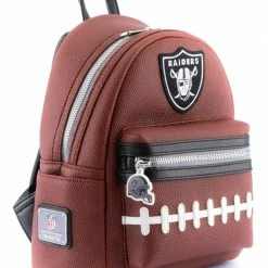 Loungefly NFL Las Vegas Raiders Pigskin Logo Mini Backpack
