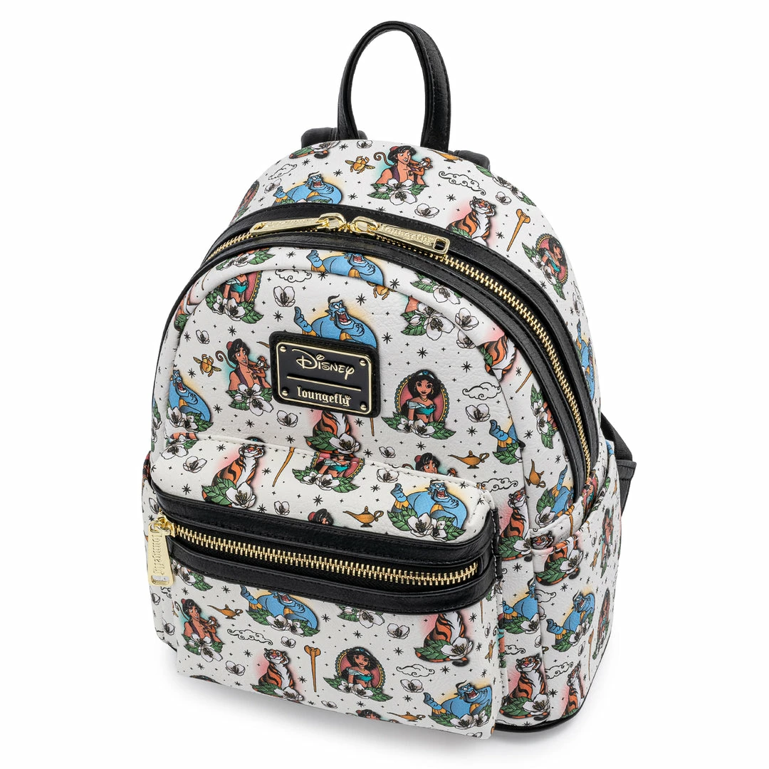 Exclusives Grotto Treasures Exclusive - Loungefly Disney Aladdin Tattoo AOP Mini Backpack 4 Exclusives Grotto Treasures Exclusive - Loungefly Disney Aladdin Tattoo AOP Mini Backpack