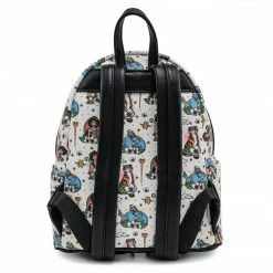 *FLAWED* Grotto Treasures Exclusive - Loungefly Disney Aladdin Tattoo AOP Mini Backpack