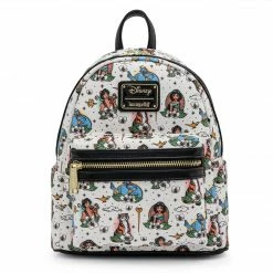 Exclusives Grotto Treasures Exclusive - Loungefly Disney Aladdin Tattoo AOP Mini Backpack