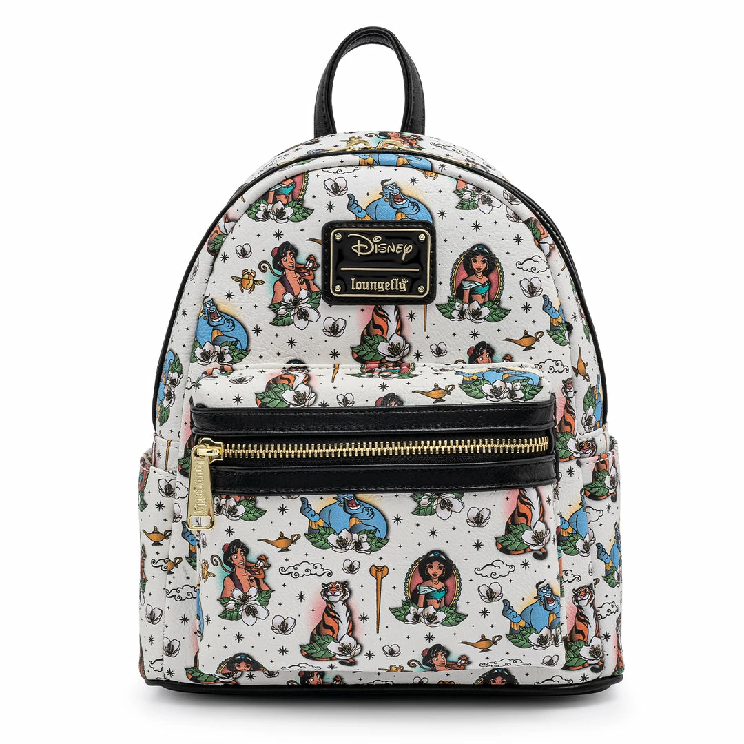 Exclusives Grotto Treasures Exclusive - Loungefly Disney Aladdin Tattoo AOP Mini Backpack 3 Exclusives Grotto Treasures Exclusive - Loungefly Disney Aladdin Tattoo AOP Mini Backpack