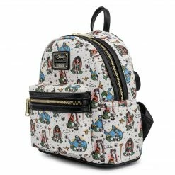 *FLAWED* Grotto Treasures Exclusive - Loungefly Disney Aladdin Tattoo AOP Mini Backpack