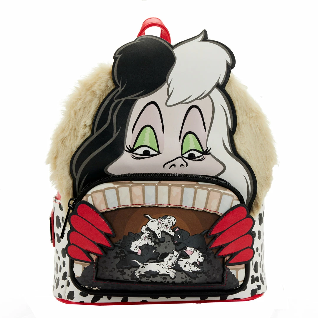 (Coming Soon) Loungefly Disney Villains Scene Series Cruella 101 Dalmatians Mini Backpack 3 (Coming Soon) Loungefly Disney Villains Scene Series Cruella 101 Dalmatians Mini Backpack