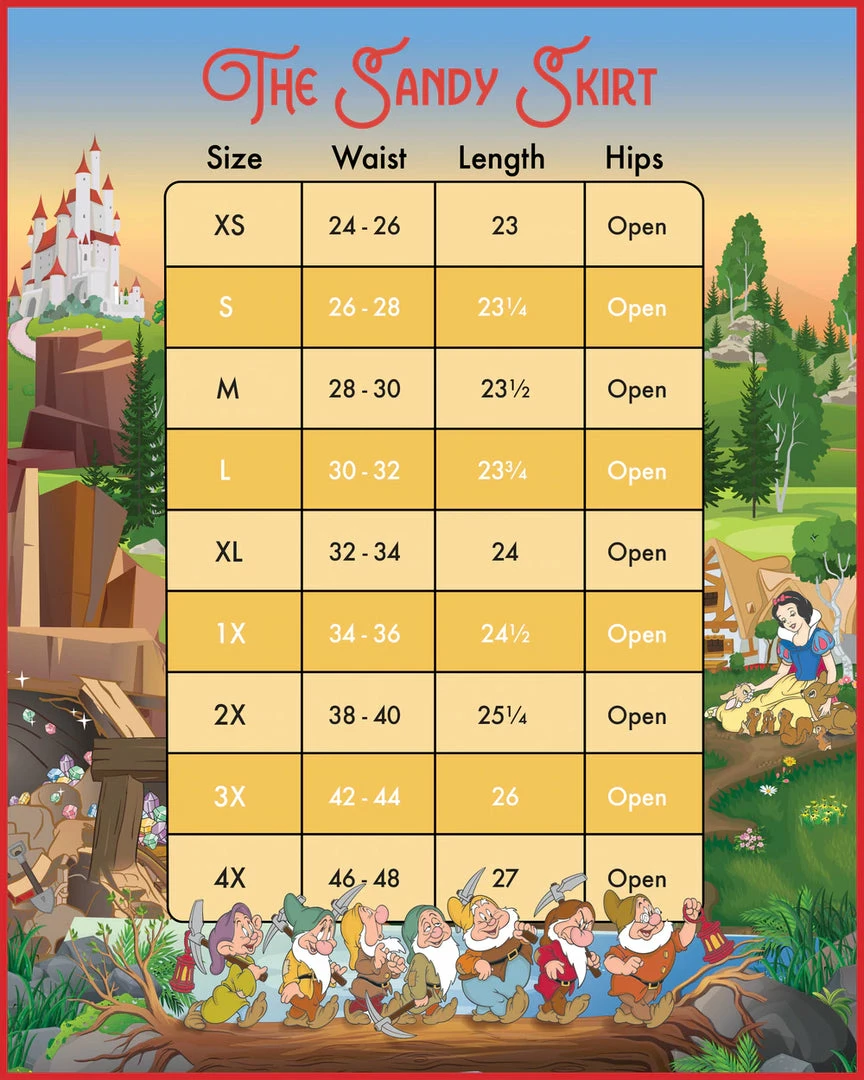 Stitch Shoppe By Loungefly Disney Snow White "Sandy" Skirt 12 Stitch Shoppe By Loungefly Disney Snow White "Sandy" Skirt