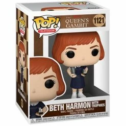 Funko Netflix Queen Gambit Beth Harmon W/Trophies Pop! Vinyl Figure
