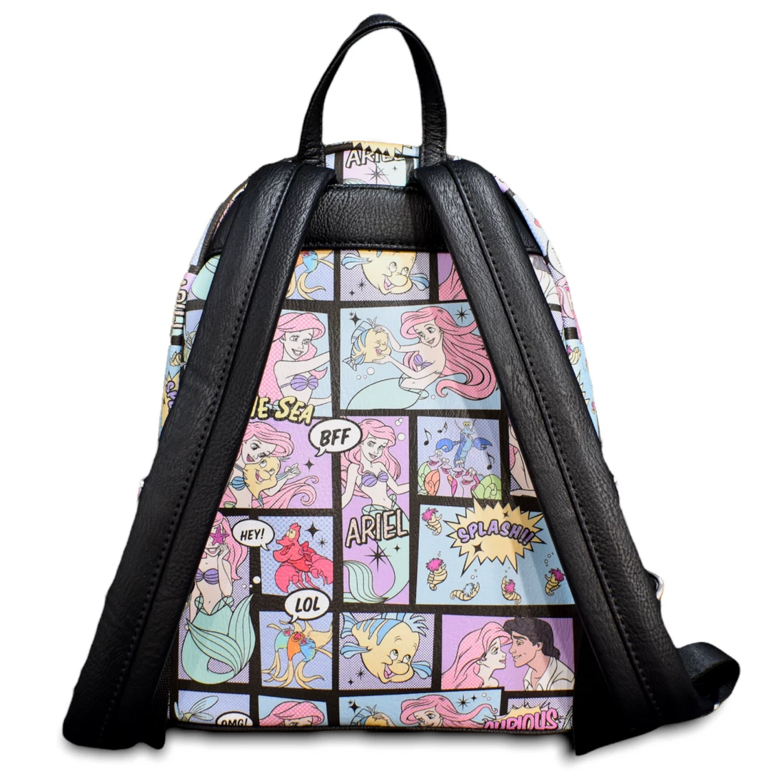 Grotto Treasures Exclusive - Loungefly Disney The Little Mermaid Comic AOP Mini Backpack 5 Grotto Treasures Exclusive - Loungefly Disney The Little Mermaid Comic AOP Mini Backpack