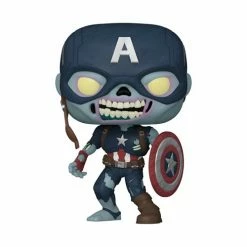 Funko Marvel Studios What If? Zombie Captain America Pop! Vinyl Figure 7 Funko Marvel Studios What If? Zombie Captain America Pop! Vinyl Figure