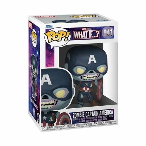Funko Marvel Studios What If? Zombie Captain America Pop! Vinyl Figure 3 Funko Marvel Studios What If? Zombie Captain America Pop! Vinyl Figure